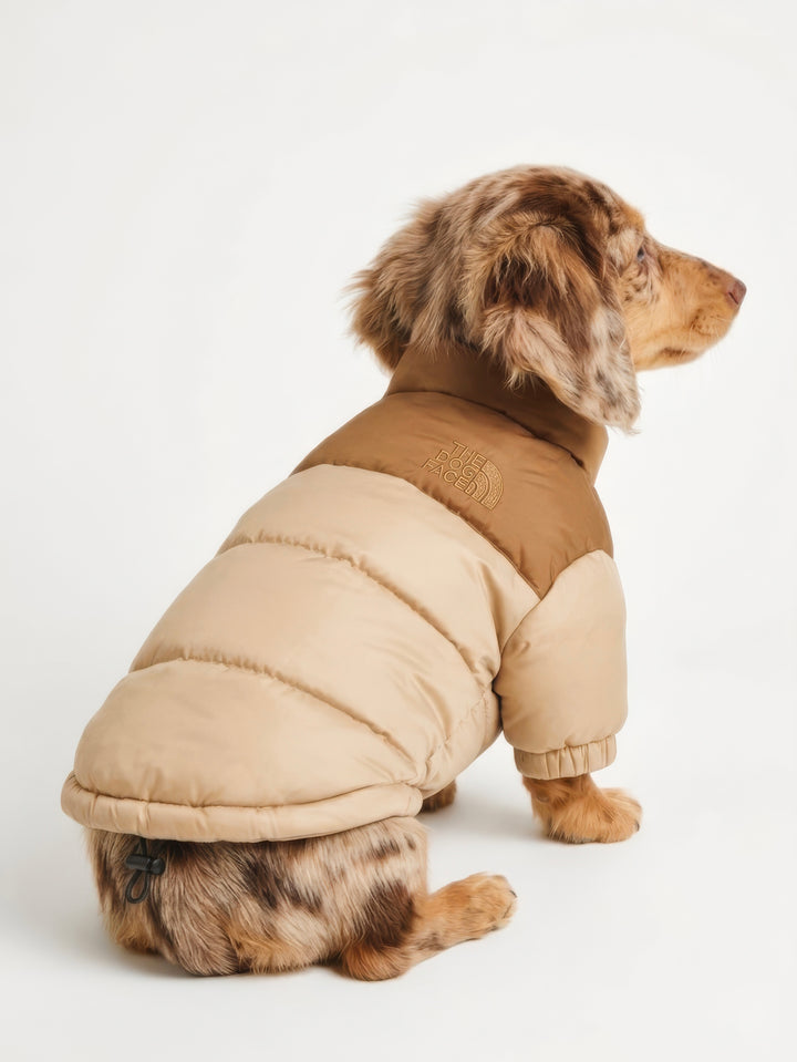 THE DOG FACE Puffer Jacket - Peanut Butter