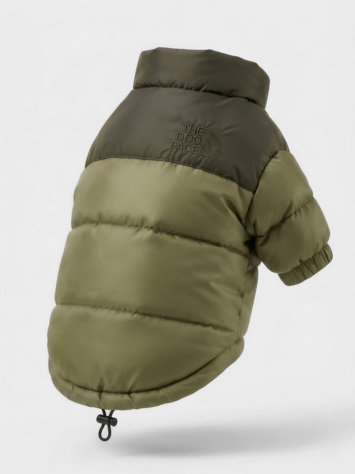 THE DOG FACE Puffer Jacket - Olive Butter