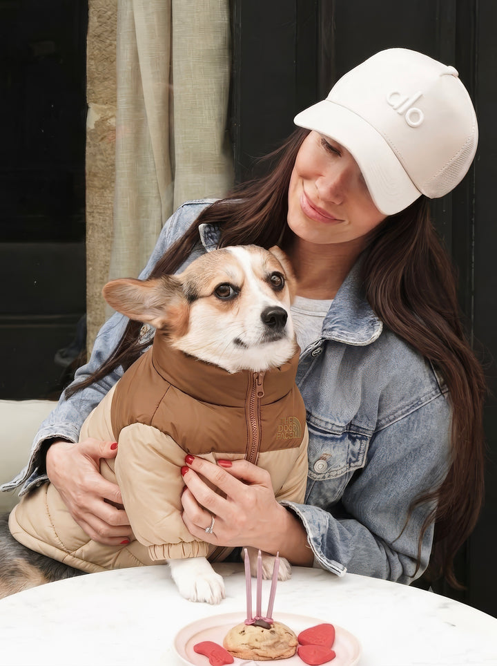 THE DOG FACE Puffer Jacket - Peanut Butter