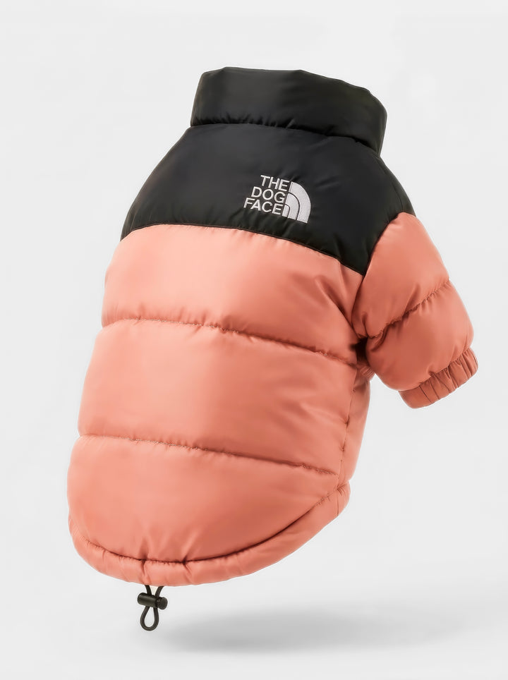 THE DOG FACE Puffer Jacket - Coral Pink